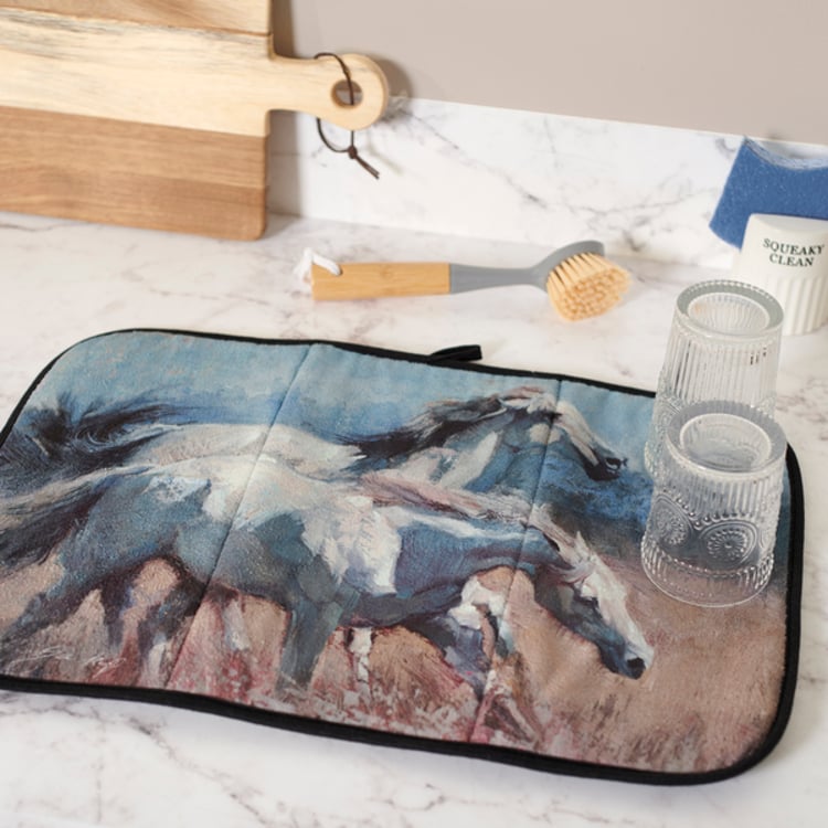 Primitives By Kathy Wild Horses Drying Mat