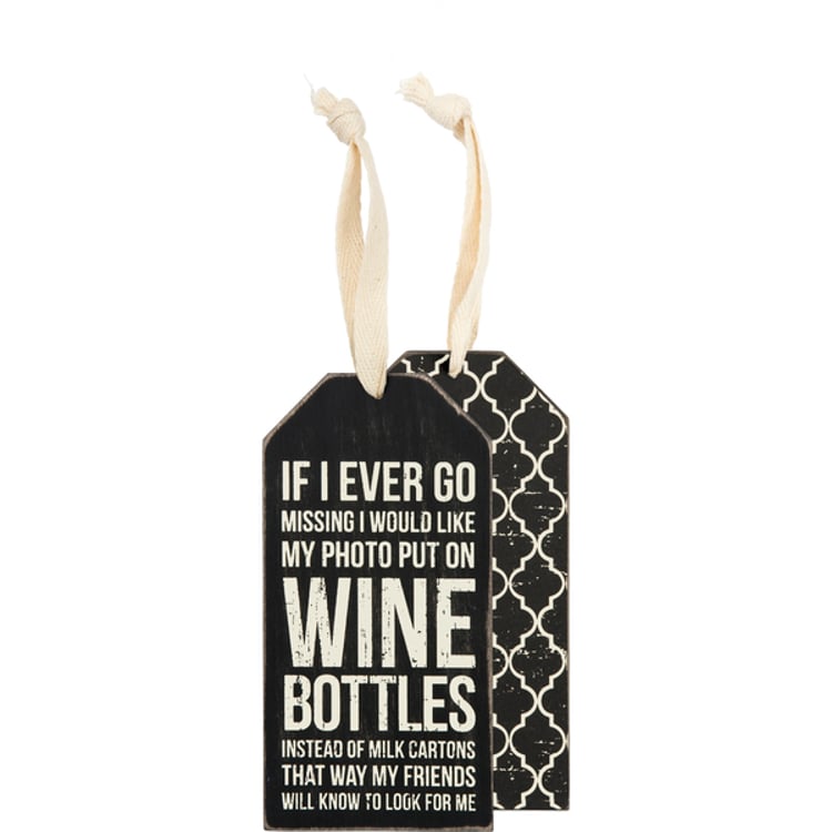primitives by kathy Wine Bottles Bottle Tag