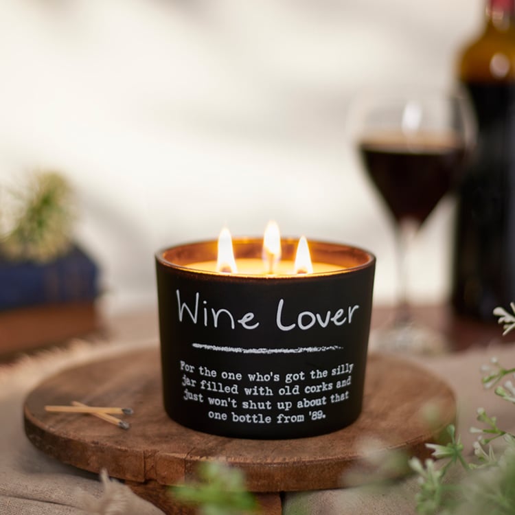 Primitives By Kathy Wine Lover Poetry Candle
