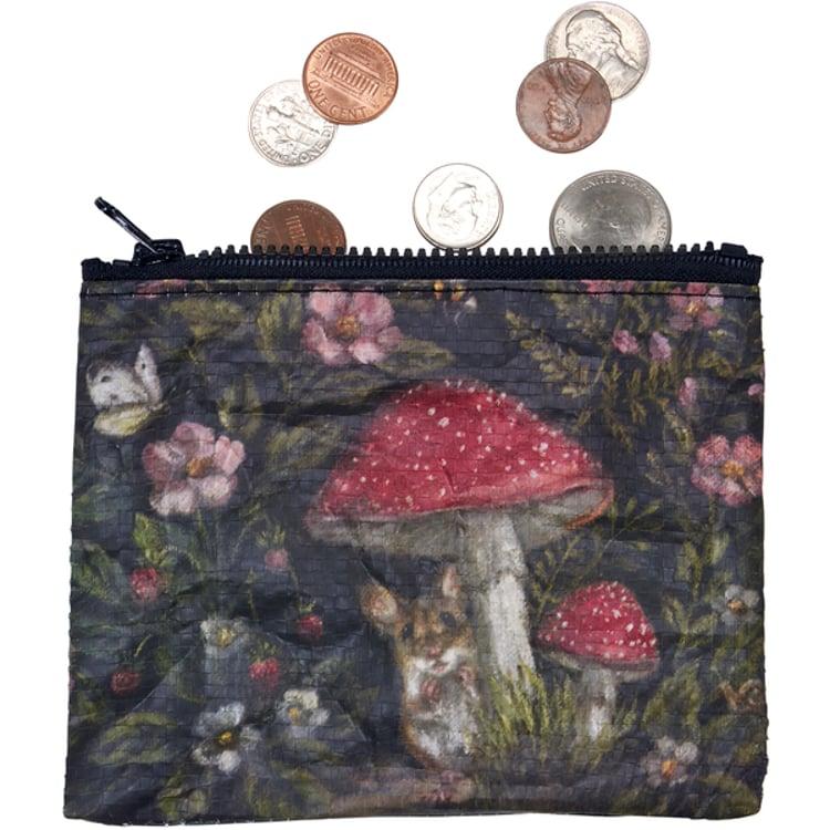 primitives by kathy Woodland Mouse Zipper Wallet