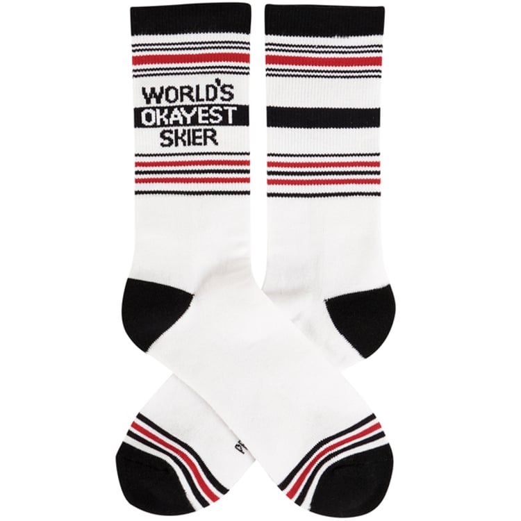 Primitives By Kathy World's Okayest Skier Socks