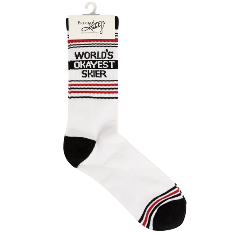 Primitives By Kathy World's Okayest Skier Socks