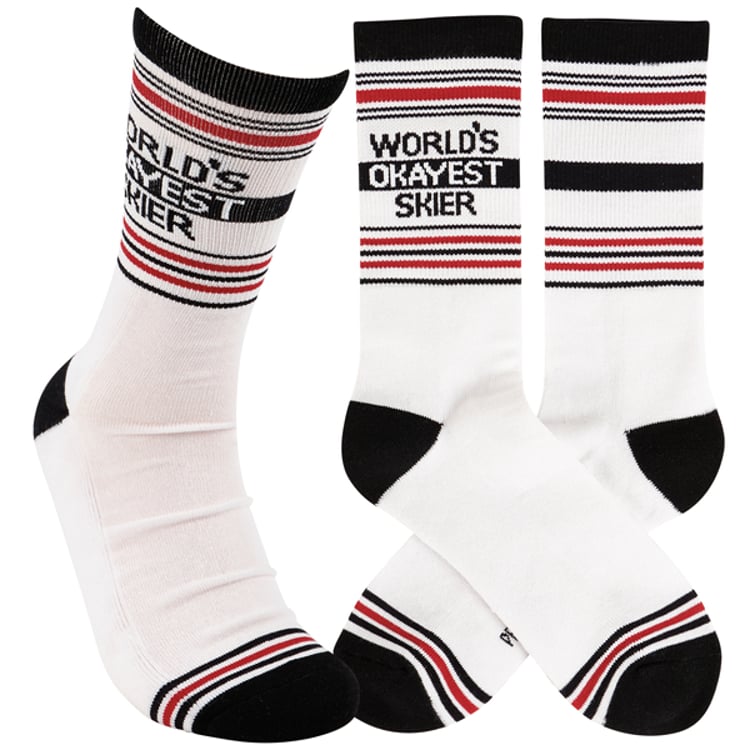 primitives by kathy World's Okayest Skier Socks