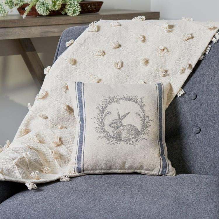 Primitives By Kathy Wreath Rabbit Pillow