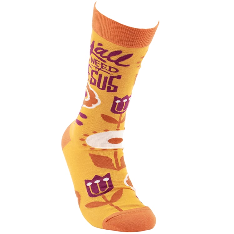 Primitives By Kathy Y'all Need Jesus Socks