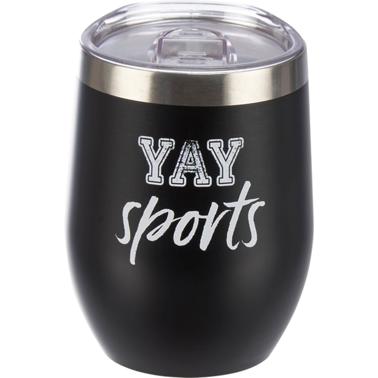 primitives by kathy Yay Sports Wine Tumbler