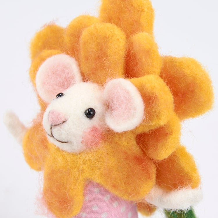 Primitives By Kathy Yellow Flower Mouse Critter