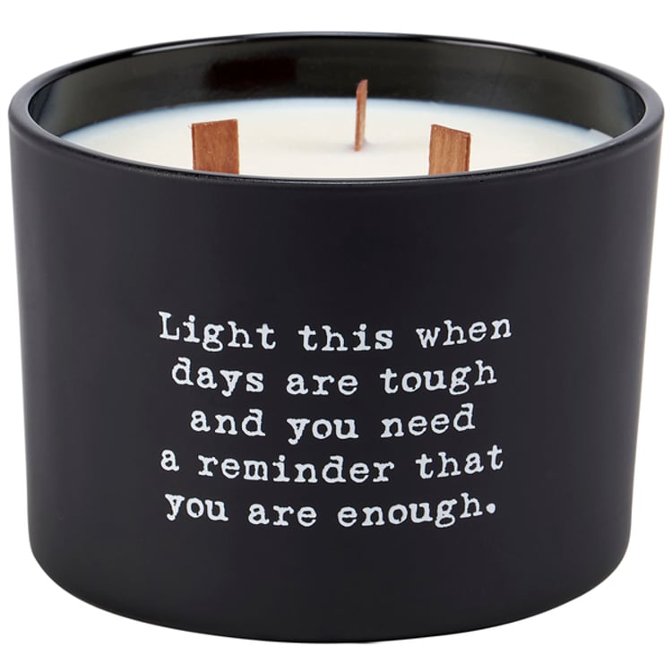 primitives by kathy You Are Enough Poetry Candle