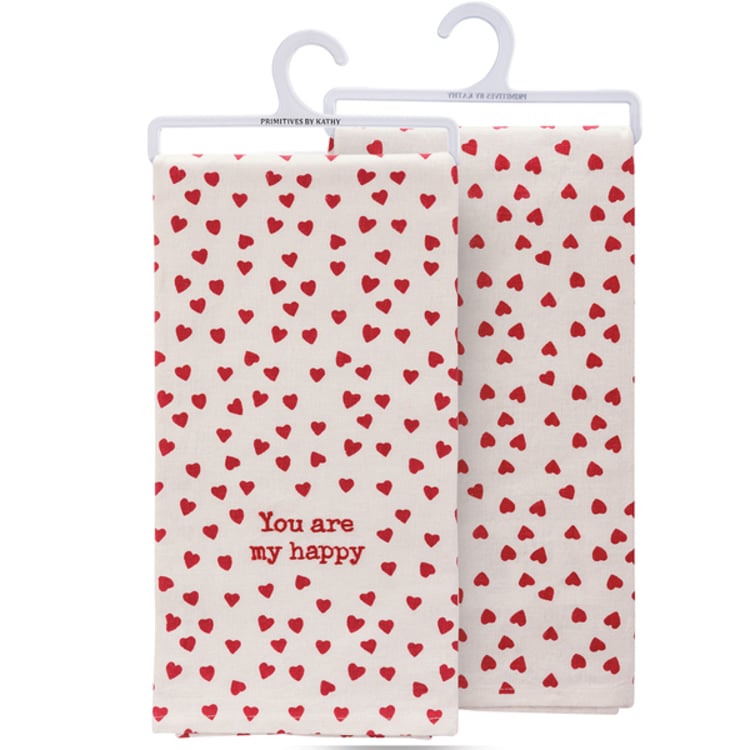 primitives by kathy You Are My Happy Kitchen Towel