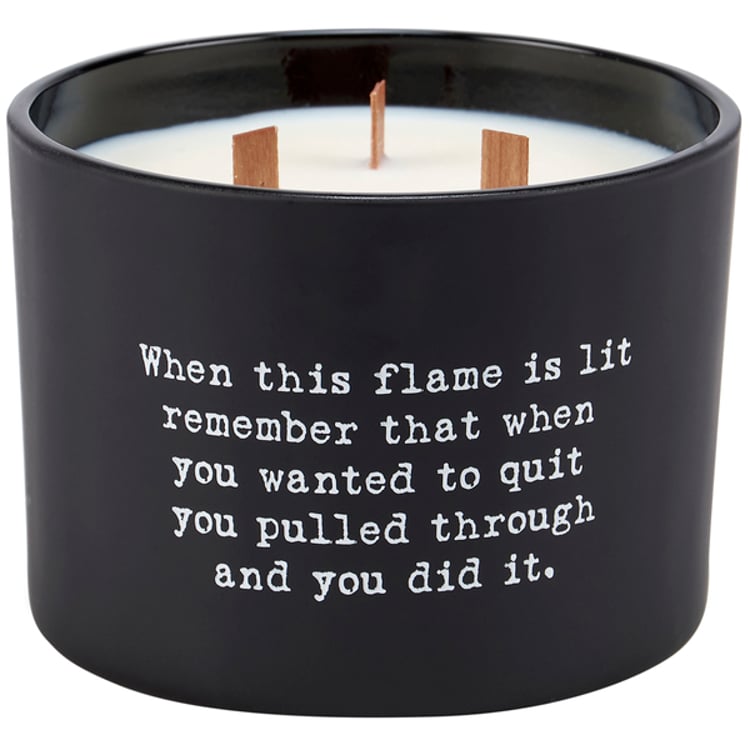 primitives by kathy You Did It Poetry Candle