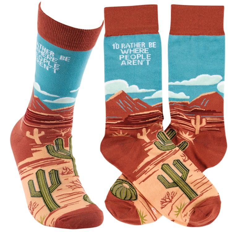 primitives by kathy Rather Be Where People Aren't Socks