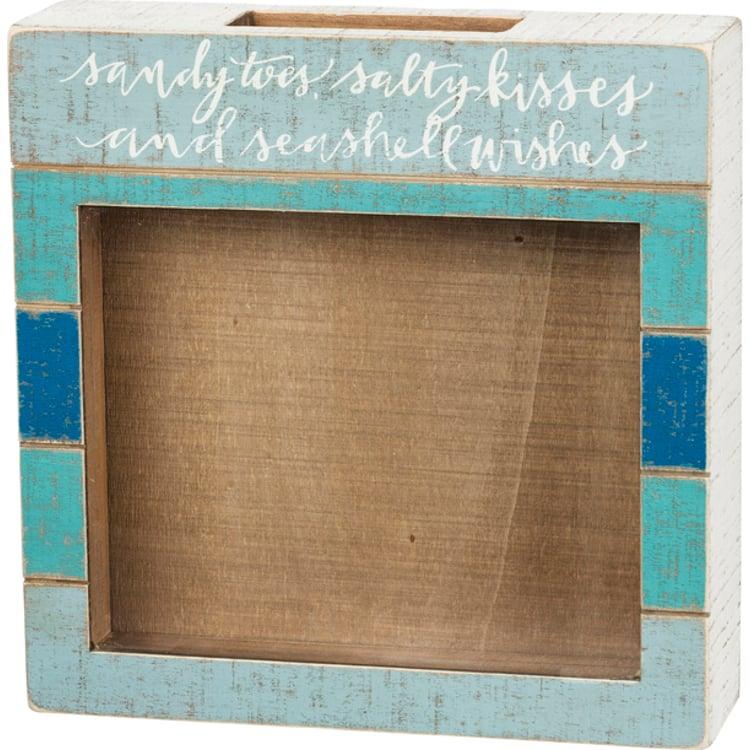 Primitives By Kathy Sandy Toes Salty Kisses Shell Holder