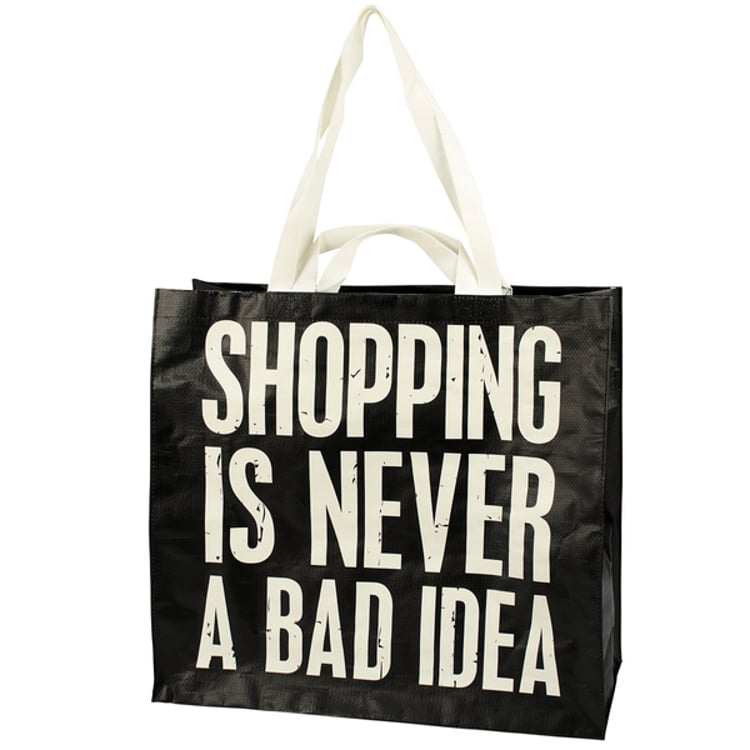 Primitives By Kathy Shopping Never Bad Idea Shopping Tote