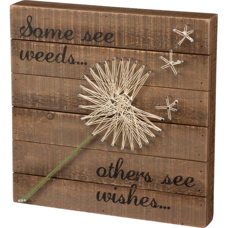 primitives by kathy Some See Weeds… Others See Wishes String Art