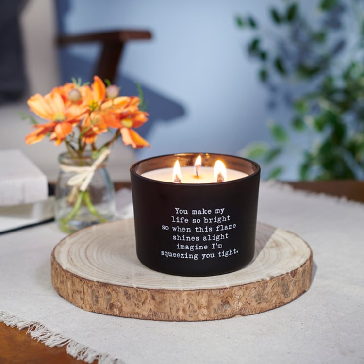 Primitives By Kathy Squeezing You Tight Poetry Candle
