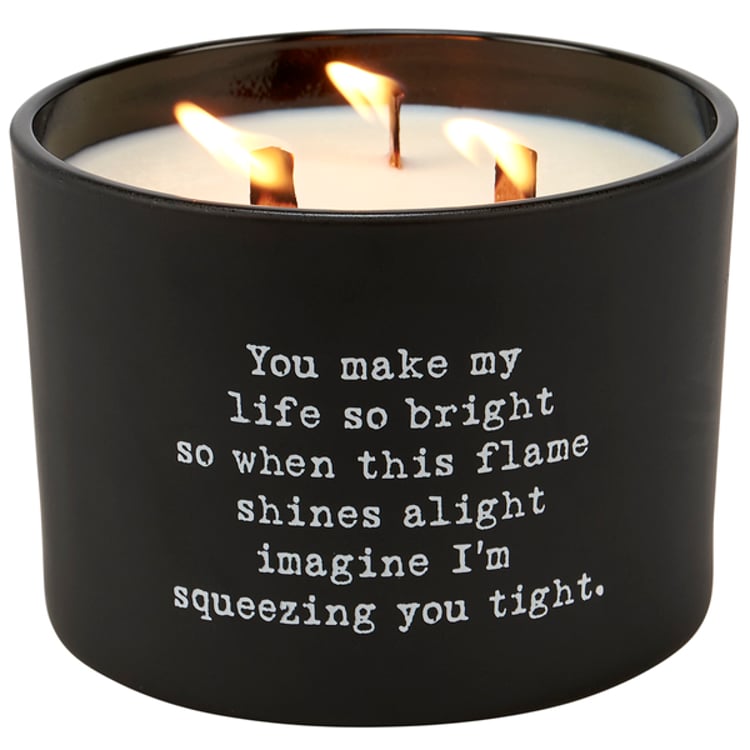 Primitives By Kathy Squeezing You Tight Poetry Candle