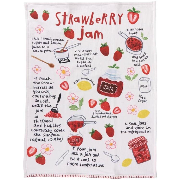 Primitives By Kathy Strawberry Jam Recipe Kitchen Towel