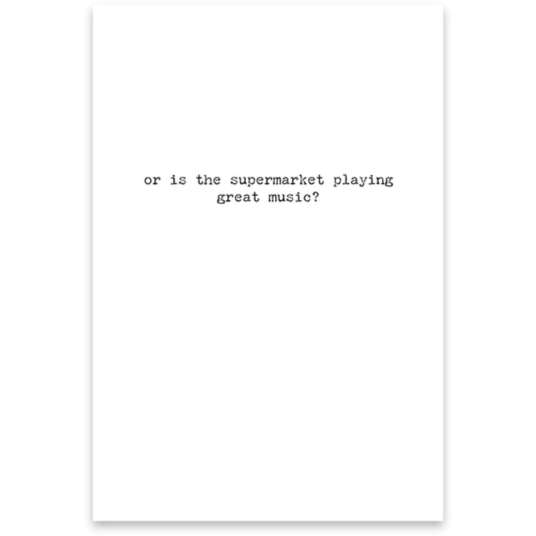 Primitives By Kathy Supermarket Music Greeting Card