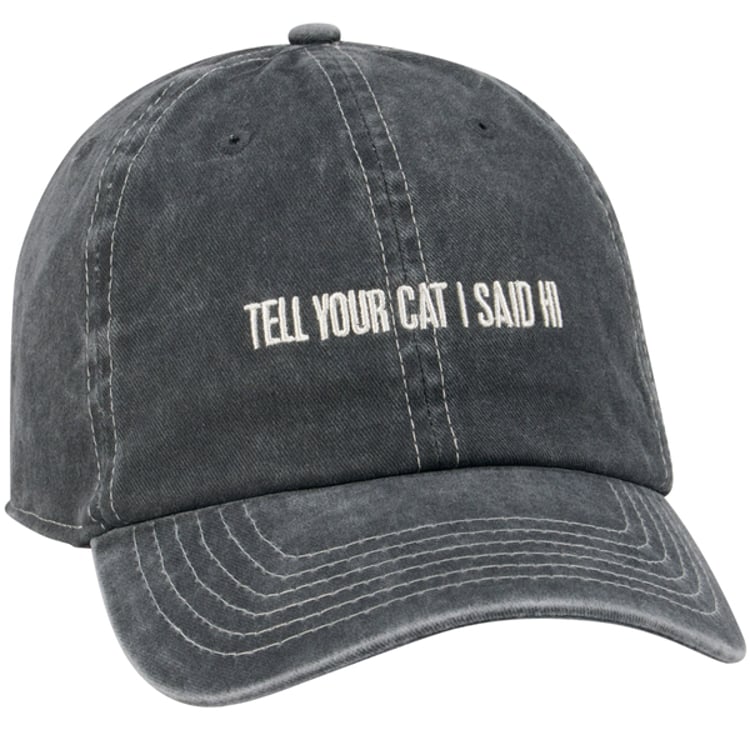 primitives by kathy Tell Your Cat I Said Hi Baseball Cap