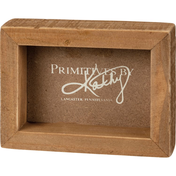 Primitives By Kathy Thankful Grateful Blessed Box Sign Mini