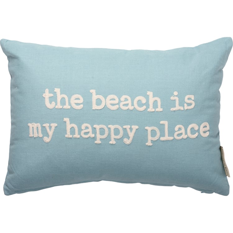 Primitives By Kathy The Beach Is My Happy Place Pillow