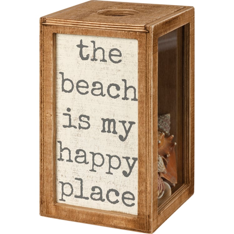 Primitives By Kathy The Beach Is My Happy Place Shell Holder