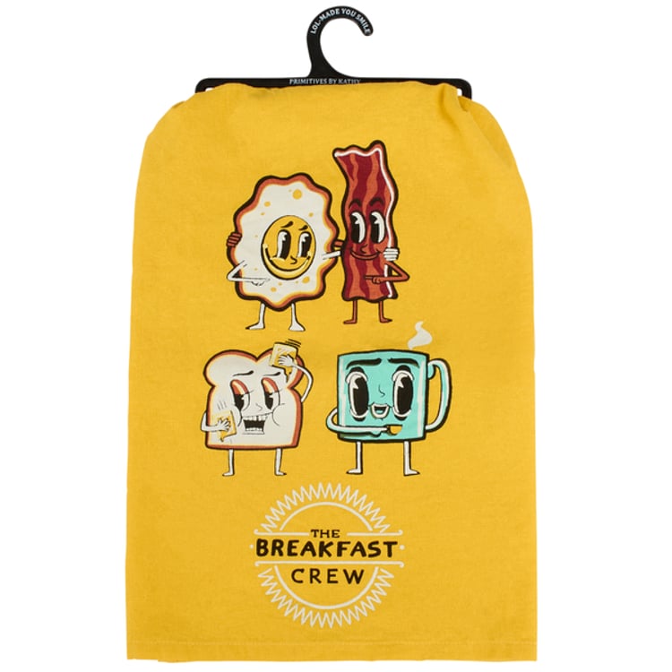 primitives by kathy The Breakfast Crew Kitchen Towel