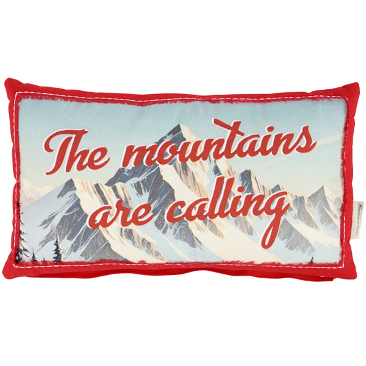Primitives By Kathy The Mountains Are Calling Pillow