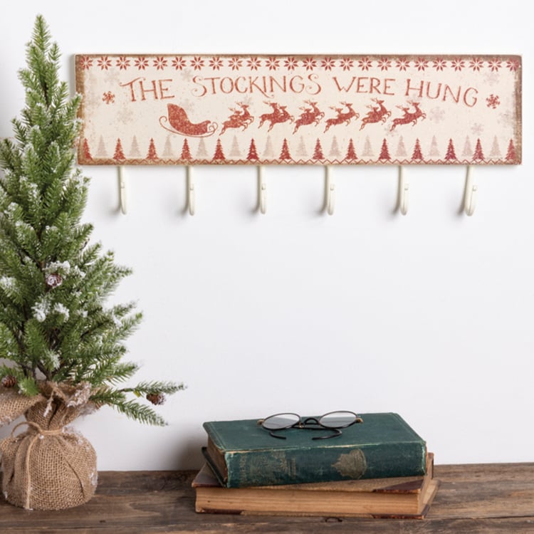 Primitives By Kathy The Stockings Were Hung Hook Board