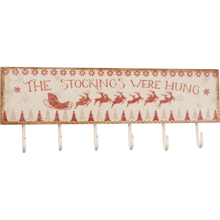 primitives by kathy The Stockings Were Hung Hook Board