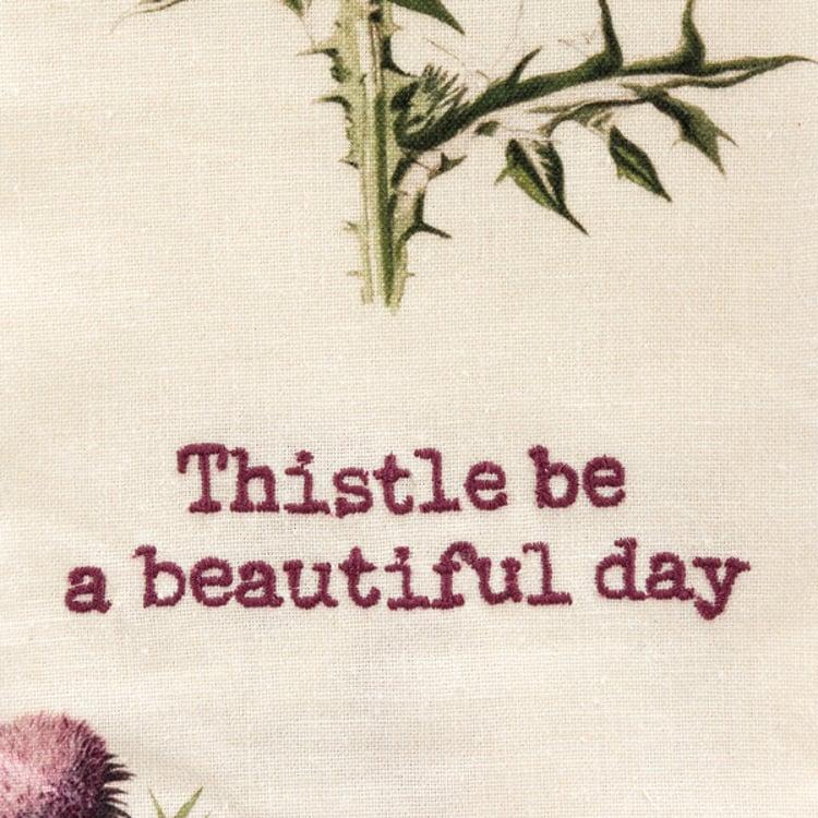 Primitives By Kathy Thistle Be A Beautiful Day Kitchen Towel