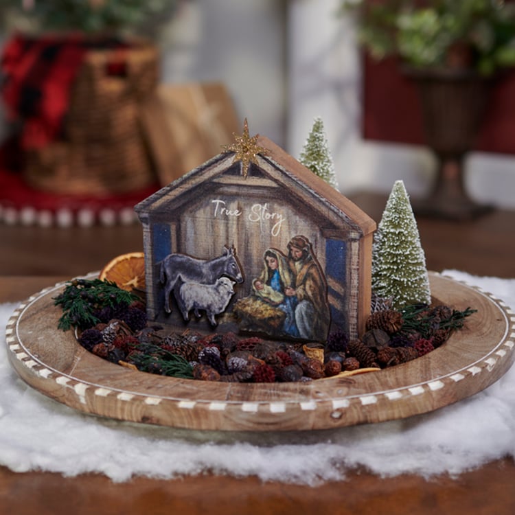 Primitives By Kathy True Story Nativity Chunky Sitter