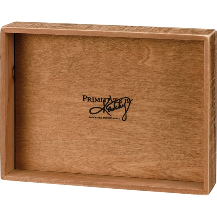 Primitives By Kathy Trust The Timing Of Your Life Inset Box Sign