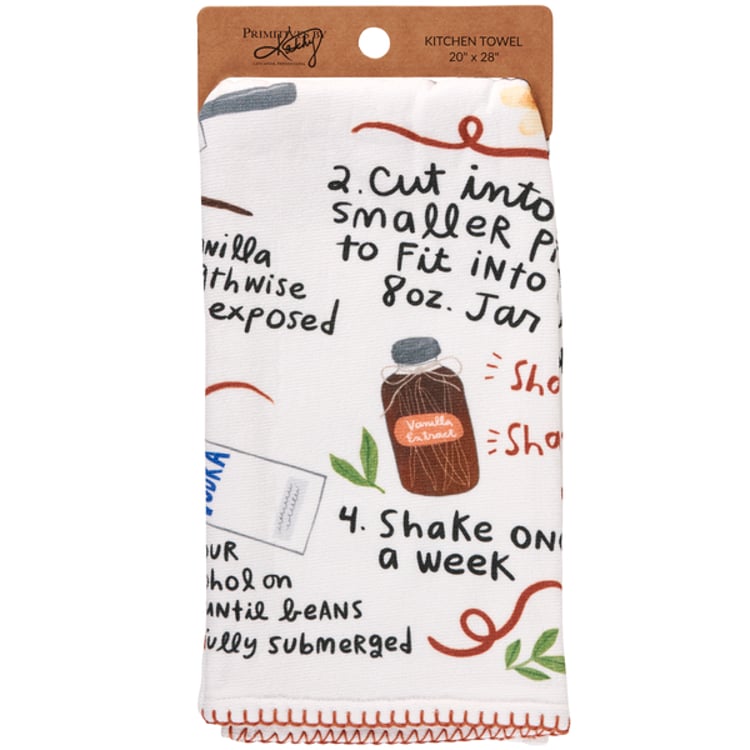 Primitives By Kathy Vanilla Extract Recipe Kitchen Towel
