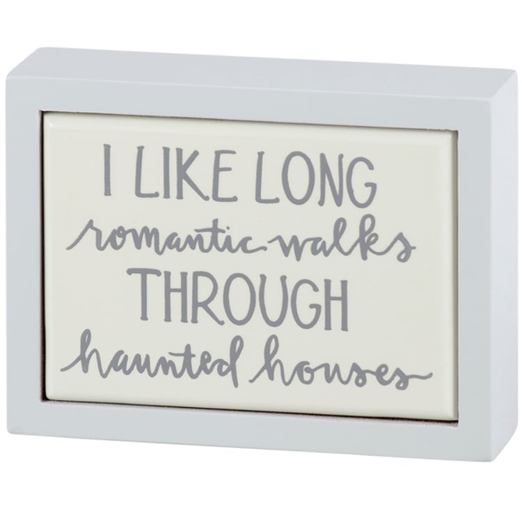 primitives by kathy Walks Through Haunted Houses Box Sign Mini