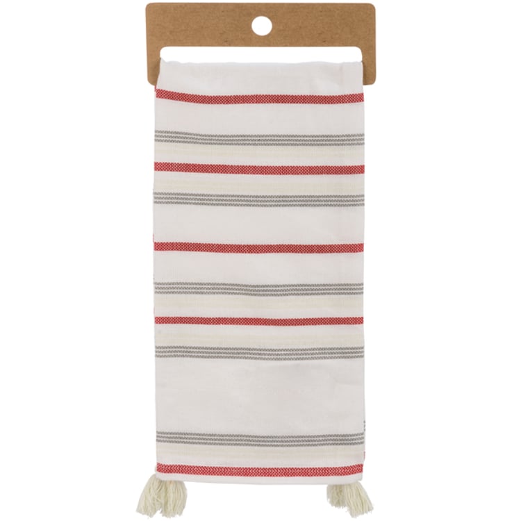 Primitives By Kathy We Love Christmas & Jesus Kitchen Towel