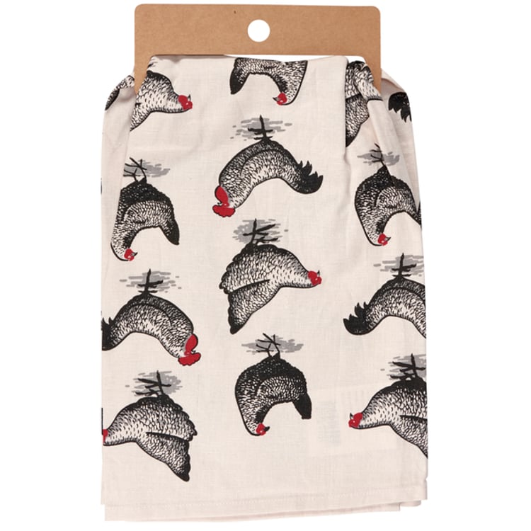 Primitives By Kathy Welcome To Our Coop Kitchen Towel