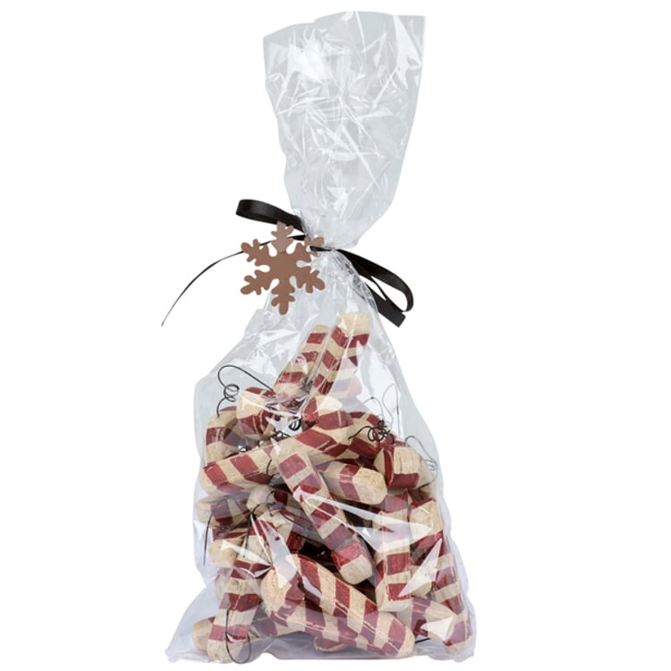 Primitives By Kathy Wooden Candy Canes Ornament Set