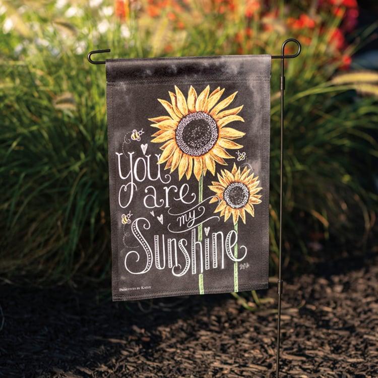 Primitives By Kathy You Are My Sunshine Garden Flag