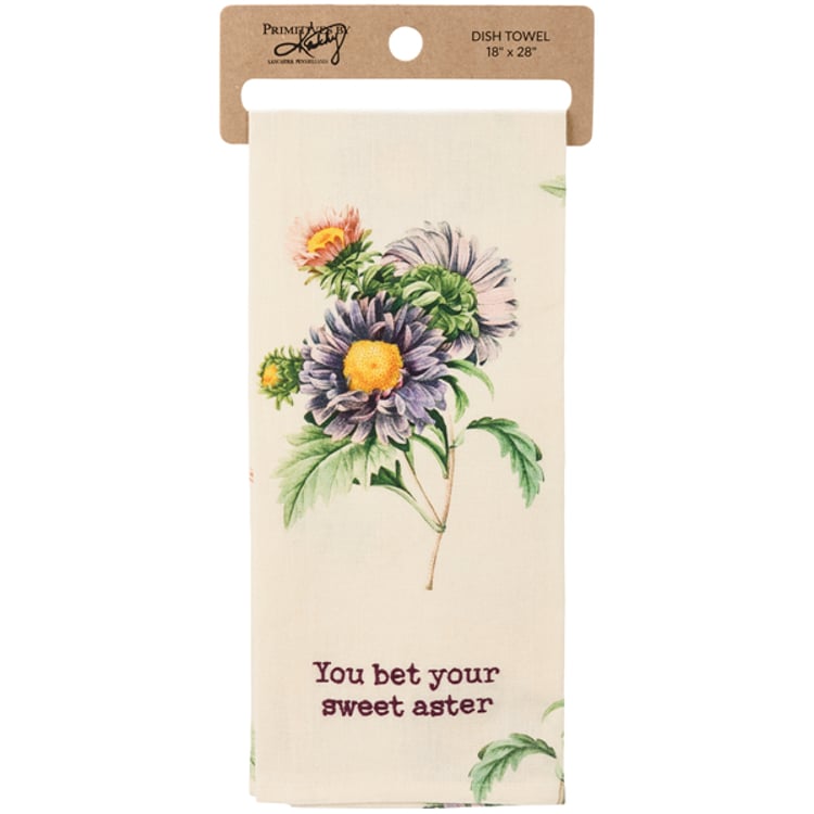 Primitives By Kathy You Bet Your Sweet Aster Kitchen Towel