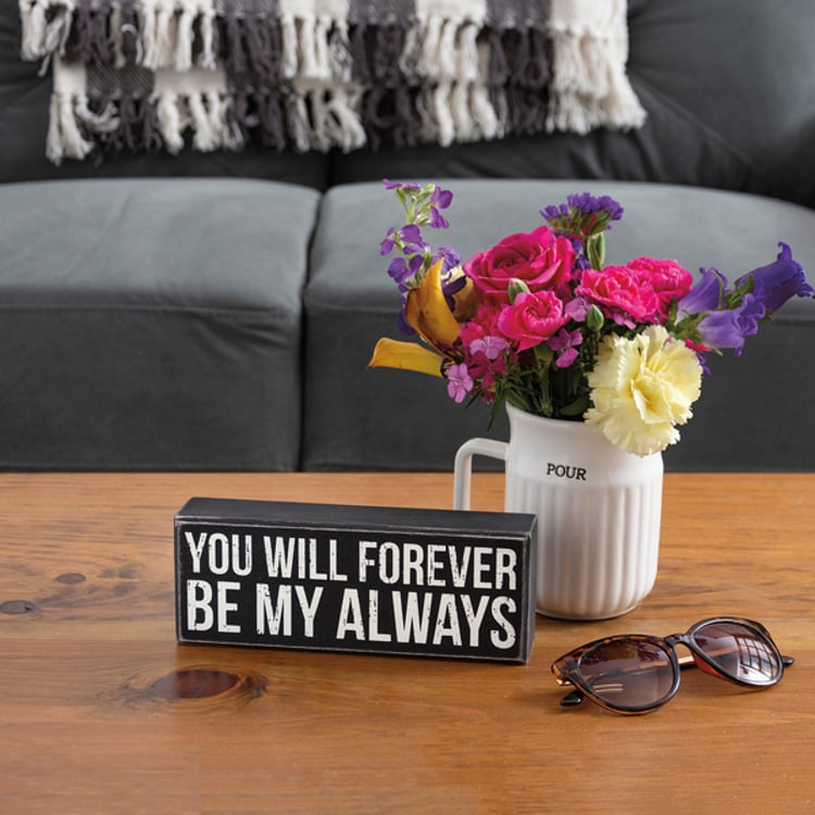 Primitives By Kathy You Will Forever Be My Always Box Sign