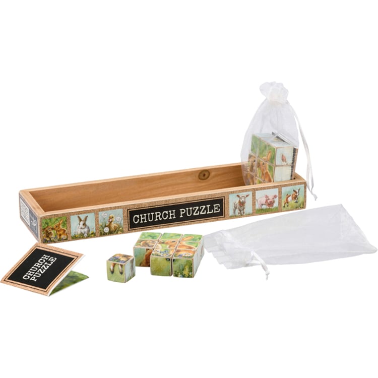 primitives by kathy Young Farm Friends Church Puzzle