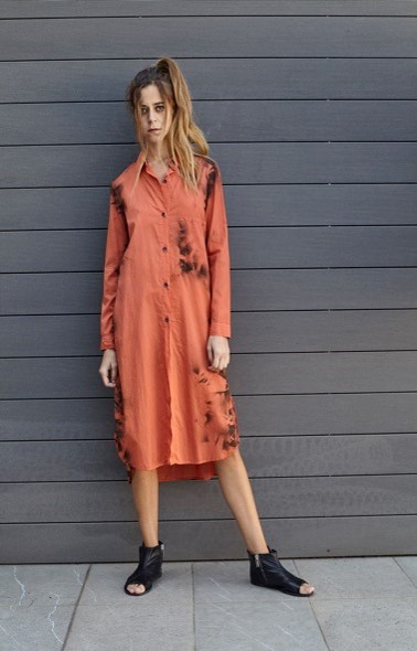 primordial is primitive LONG SHIRT SS911CS ORANGE