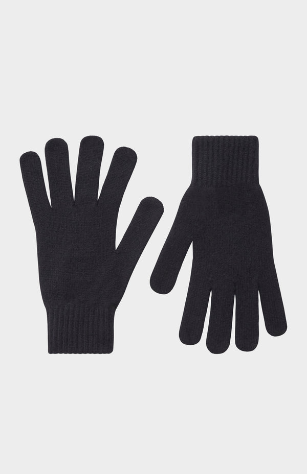 pringle of scotland Classic Cashmere Gloves In Black