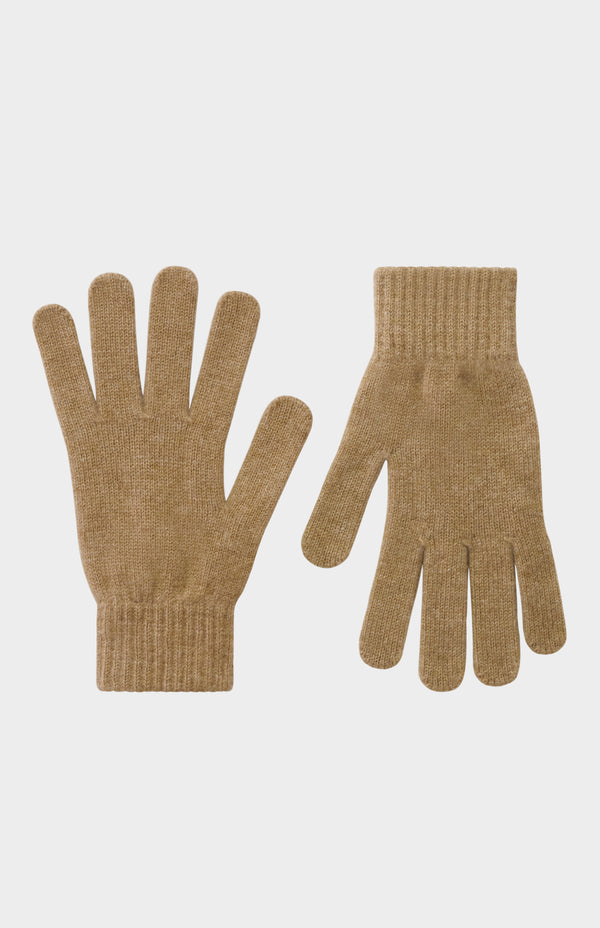 pringle of scotland Classic Cashmere Gloves In Natural