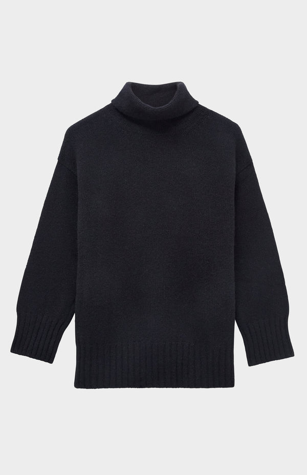 pringle of scotland High Neck Chunky Cashmere Jumper In Black