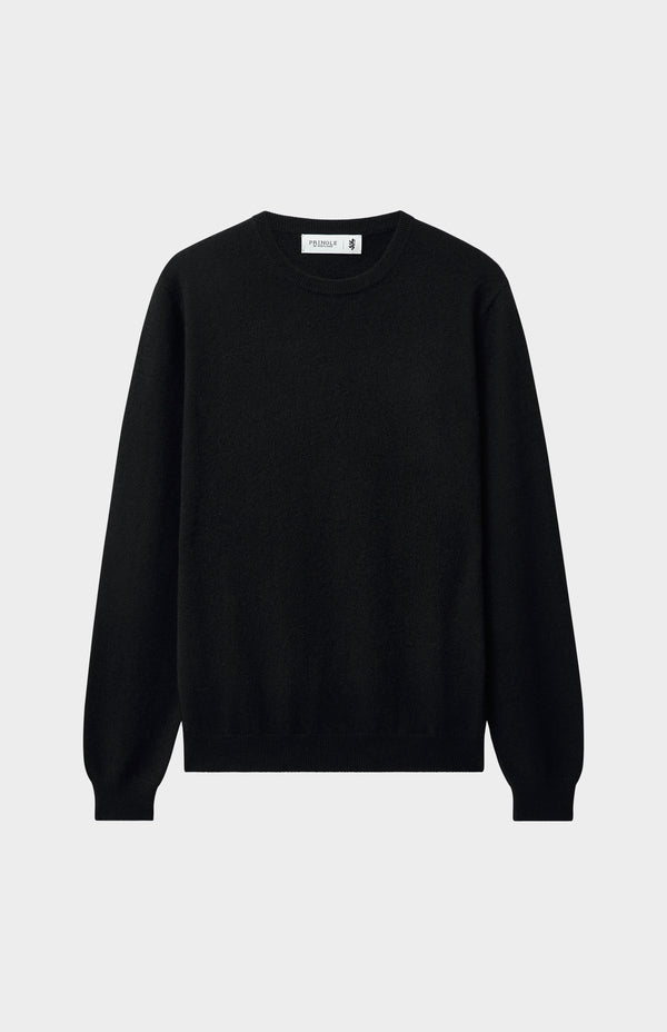 Pringle Of Scotland Men's Classic Round Neck Cashmere Jumper In Black