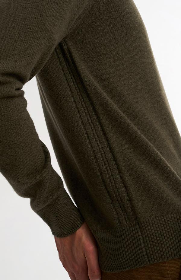 Pringle Of Scotland Men's Classic V-neck Supersoft Lambswool Jumper In Dark Olive