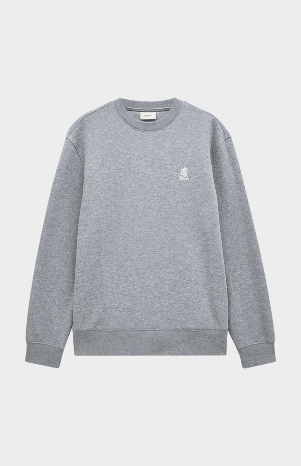 Pringle Of Scotland Men's Crew Neck Sweatshirt In Grey Melange