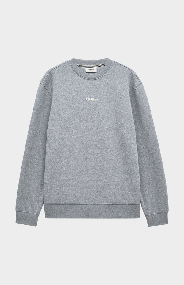 Pringle Of Scotland Men's Crew Neck Sweatshirt In Grey Melange